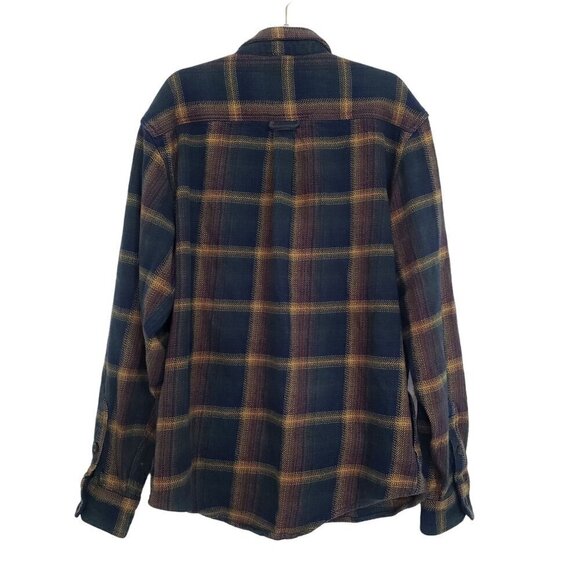 Orvis Big Bear Plaid Shirt Heavyweight Double Brushed Flannel Mens Size Large - Picture 8 of 11